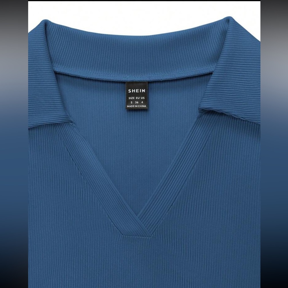 Three Cropped Long Sleeve Ribbed Polos
All Three - Picture 4 of 6